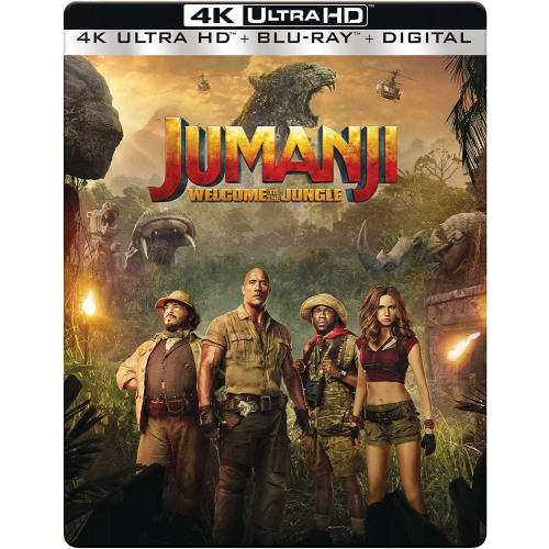 Jumanji: Welcome To The Jungle - 4K UHD/Blu-ray Combo + Limited Steelbook (Bilingual)