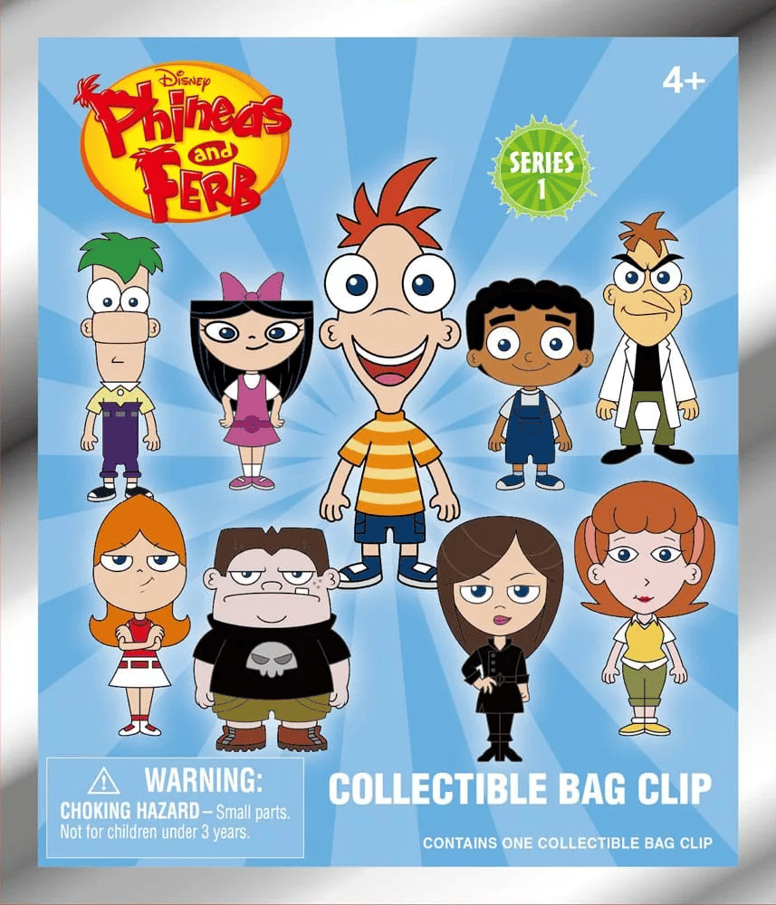 Phineas & Ferb Series 1 Bag Clips - DKB Toys and Distribution Limited