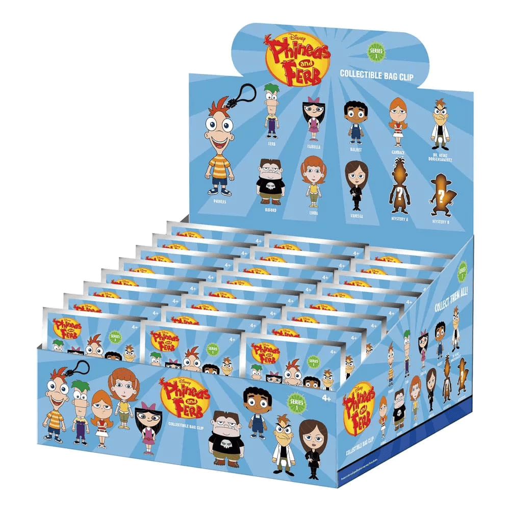 Phineas & Ferb Series 1 Bag Clips - DKB Toys and Distribution Limited